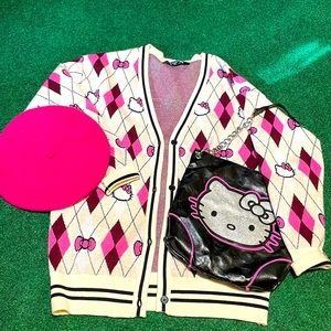 Hello Kitty Black Shoulder Bag